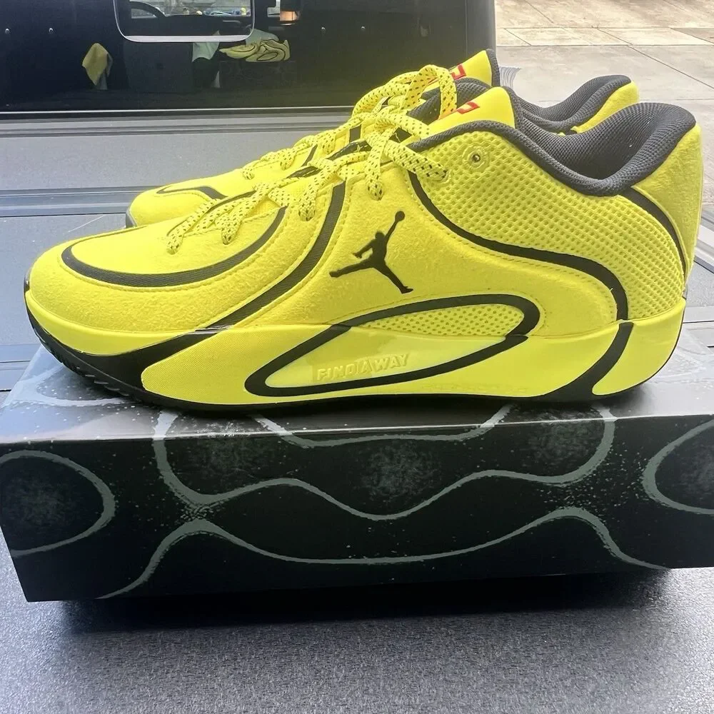 Nike Jordan Tatum 4 'Bruce Lee' Yellow Black HQ4614-700 Men's Size 11 Shoes
